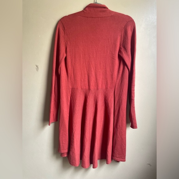 Peruvian Connection,Open Front Peplum Back, Pima/Silk Cardi, Sz. XS preppy flowy - Picture 5 of 10